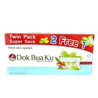 ราคา Dok Bua Ku Herbal Toothpaste FRESH & COOL 180g x2 plus 150g ยาสีฟันสมุนไพร ดอกบัวคู่ สูตรเฟรชแอนด์คูล (11620356140)