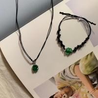 ราคา Madebykirei - ชุดสร้อยข้อมือสร้อยคอลูกปัดโคลเวอร์/สร้อยข้อมือสร้อยคอเชือก/ลูกปัด (50403772039)