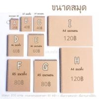 ราคา สมุดสันห่วง ขนาด A4 ข้างในกระดาษถนอมสายตา ไม่มีเส้น (316794942)
