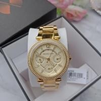 ราคา Michael Kors MK6056 Mini Parker Champagne Glitz Dial Steel (1644716713)