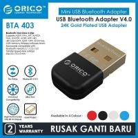 ราคา ORICO BTA-403 อะแดปเตอร์บลูทูธ USB 4.0 ตัวรับสัญญาณ USB Dongle Bluetooth (18045010554)