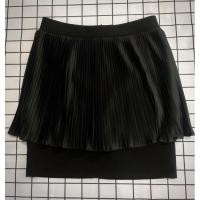 ราคา (มือสอง) กระโปรงสีดำสองชั้นติดกัน (ทรงเอ+พลีท) (18405552938)