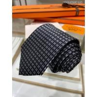 ราคา เนคไทพิมพ์ลายตัวอักษร ขนาด 7 ซม. สีเงินและดำ จาก Hermes เหมาะสำหรับสไตล์ธุรกิจ (57802746838)