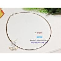 ราคา โชคเกอร์เงินแท้92.5% ลายแบน แบบท้องปลิง ไม่แข็งมากค่ะ ยาว 16-18 นิ้ว(งานอิตาลี) : P0266 (2038949925)