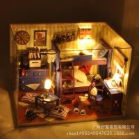 ราคา DIY My Best Friend ชุดของเล่นบ้านตุ๊กตาห้องนอนสีน้ำเงิน เตียง 2ชั้น (1264182504)