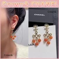 ราคา สินค้าใหม่แท้ 100%/CHANEL (23 Autumn Series) ต่างหูมุกดีไซน์จี้ทองผู้หญิง (57703170498)