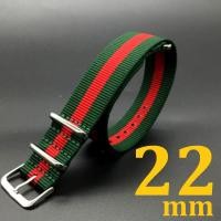 ราคา goodnice สายนาฬิกา นาโต้ ซูลู nato zulu ผ้าไนล่อนไซส์ 22 มม. แถมสปริง+ที่ถอดสาย (8855809662)