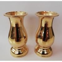 ราคา แจกันทองเหลืองแท้ ทรงอ้วน ขนาดสูง 4 นิ้ว ราคาส่ง (1652901237)