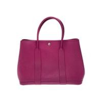 ราคา HERMES Tote Bag Garden Party PM Leather Pink C stamp Direct from Japan Secondhand (50454011040)