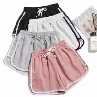 ราคา กางเกงขาสั้นทรงสปอร์ต สายฝอ สไตล์เกาหลี ☺ (19318459215)