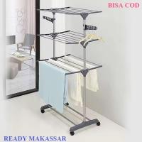 ราคา JORDAN RACK CLOTHING RACK / 4-TIER CLOTHING RACK / ตะแกรงเสื้อผ้าสแตนเลส / ผ้า (53502934632)