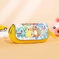 ราคา Pokemon Pencil Case Pikachu Pencil Case Anime Double Layer Zipper Student Pencil Case Multifunctional Stationery Box GNQs (52553497052)