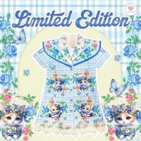 ราคา (Limited) Chippy Blue Dress เดรสทรงสูทผ้าไหมเกาหลีพิมพ์ลายทรงปล่อย กระดุมหน้าปก 2 ชั้น แต่งลูกไม้ฉลุปลายกระโปรงไซส์S (29004539799)
