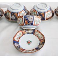 ราคา ชามเบญจรงค์ ญี่ปุ่น สินค้ามือสองญี่ปุ่น ชามน้ำซุป น้ำชา พร้อมจานรอง (15672526607)