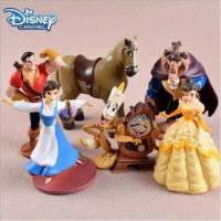 ราคา C Cute Princess Cartoon Figures Collection - Beauty And Beast 6-Piece Poseable Dolls Set,Animated D (45853572059)