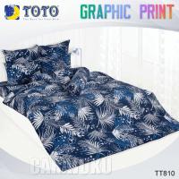 ราคา TOTO ชุดผ้าปูที่นอน 3.5ฟุต 5ฟุต 6ฟุต ลายกราฟฟิก Graphic TT810 สีน้ำเงิน ลิขสิทธิ์แท้ #โตโต้ กราฟฟิก (25392495772)