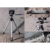 ราคา ขาตั้งกล้อง Slik S103 Chrome Tripod (1442108516)
