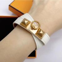 ราคา H ermes kelly DoubleTour Bracelet กำไลหนังพันสองรอบ สีน้ำตาล หัวทอง หัวโรส ขนาด T2,T3 (15,16 cm) ของแท้ (5180240559)