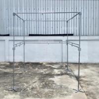 ราคา ชุดโครงเหล็กตลาดนัด2*2ม. โครงเหล็กขายของ ราวขายของ ราวตลาดนัด (เสา4 คู่3 เดี่ยว4) RPNSPJ (24839820502)