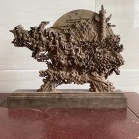 ราคา แกะสลักสองด้านวัสดุเก่าหมากรุกสีขาว Nan ไม้กฤษณา Tengfei จีน Wanma Pentium ของขวัญ Entrance Bogu กรอบตกแต่ง Feng Shui รูปปั้น (47101257754)