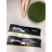ราคา 16GB (8GBx2) DDR4 3200MHz RAM (หน่วยความจำ) KINGSTON HyperX FURY (BLACK) มือสอง ไม่มีกล่อง (28613994027)