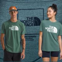 ราคา เสื้อยืด The North Face แท้ สีเขียวมือสองL (52104410637)