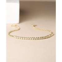ราคา สร้อยข้อมือทองแท้ 9K เพชรแท้ Half Tennis Bracelet (28111753887)