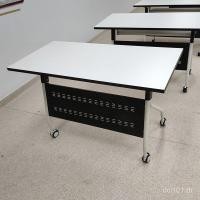 ราคา โต๊ะประชุมประชุมประชุมประชุมประชุมพร้อมล้อผสมโต๊ะพนังยาวประกบพับสํานักงานเก้าอี้โต๊ะฝึกอบรมมือถือ FUSC (48351605707)