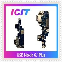 ราคา USB Nokia 6.1 Plus / nokia6.1+ อะไหล่สายแพรตูดชาร์จ Charging Connector Port Flex Cable（ได้1ชิ้นค่ะ) ICIT-Display (6646697980)