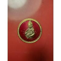 ราคา เหรียญเจ้าแม่กวนอิม หลังมังกร "โชคมงคล" วัดพนัญเชิง กรุงเก่า เนื้อกะไหล่ทองลงยา (18086204437)