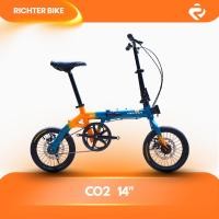 ราคา CO2 RICHTER จักรยานพับได้ วงล้อ 14 นิ้ว เฟรมอลูมินั่ม (14494210277)