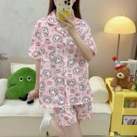 ราคา ชุดนอน ผ้าไหมอิตาลี Freesize เสื้อแขนสั้น-กางเกงขาสั้น (26980122963)