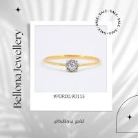 ราคา แหวนเพชร แหวนชูเดี่ยว เพชรแท้ธรรมชาติ น้ำ97-98 vvs ตัวเรือนทองแท้ 18k หนัก 0.9 กรัม (24636301721)