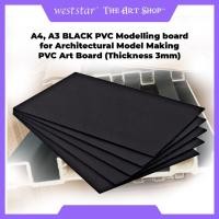 ราคา [WESTSTAR] A4, A3 กระดานจําลอง PVC สีดําสําหรับรุ่นสถาปัตยกรรมทํากระดานศิลปะ PVC -ความหนา 3 มม. (40502478077)