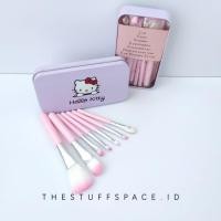 ราคา ชุดแปรงแต่งหน้า 7-in-1 - แปรงแต่งหน้า 1 ชุด - ชุดแปรงแต่งหน้า Hello Kitty Brush Tin Box Brush (27824916917)