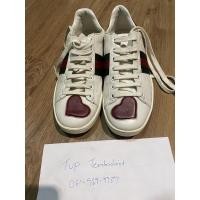 ราคา รองเท้า GUCCI Ace Embroidered Sneakers มือสอง สภาพสวย (18149694003)