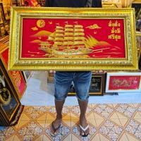 ราคา กรอบรูป เรือรูป ภาพเรือสำเภา เรือ กรอบรูปเรือสำเภา รูปภาพติดผนัง ของขวัญ ของที่ระลึก เกษียณ สวัสดีปีใหม่ ตรุษจีน (22385798089)