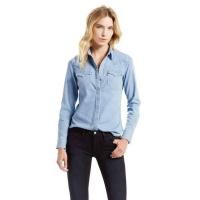 ราคา เสื้อเชิ้ตยีนส์ Levi’s ผู้หญิง ของแท้ 100% รุ่น 17269-0035 ป้ายเต็ม ติด 1,990 ไซด์ XS อก34,S อก 36 (18795977936)