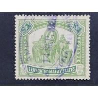 ราคา Federated Malay States 1922-34 Malaya ช้างอินเดีย Wmk MSCA $1 - 1 ชิ้นแสตมป์มือสอง / Setem (49951415764)