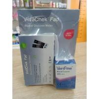 ราคา เครื่องวัดระดับน้ำตาลในเลือดด้วยตนเอง Vivachek พร้อมแผ่นกับเข็ม อย่างละ 25 ชิ้น พร้อมใช้งานได้ทันที รับประกัน 1 ปี (44426454824)