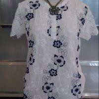 ราคา คอกลมกระดุมหน้า แขนสั้นลูกไม้ (5705200262)