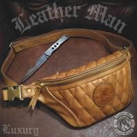 ราคา กระเป๋าคาดเอว (มือ1) LeatherMan หนังแท้ รุ่น Luxury สีแทน (25052320628)
