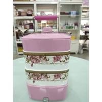 ราคา ปิ่นโต3ชั้นครึ่ง ลายโรซ่า อะมานเต้ ซุปเปอร์แวร์ เมลามีนแท้100% (17919871491)