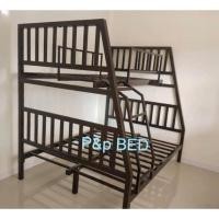 ราคา เตียงเหล็ก 2 ชั้น ด้านล่าง 5,6 ฟุต ด้านบน 3.5 ฟุต (6417683908)