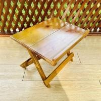 ราคา โต๊ะพับแบบพกพาไม้สักพรีเมี่ยม / โต๊ะอ่านหนังสือ Koran / ไม้สักเอียง Rehal (54152039857)