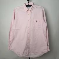 ราคา เสื้อเชิ้ต แขนยาว คอปก เสื้อแขนยาว เสื้อคอปก สีชมพู ปักม้า (Size XL) แบรนด์ BEVERLY HILLS POLO CLUB มือสอง ของแท้ (53652762400)