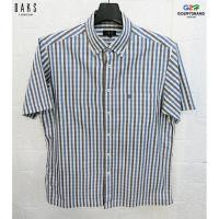ราคา DAKS LONDON แท้ อก44 เสื้อเชิ๊ตแขนสั้นลายสก๊อตสปอต (9646487052)