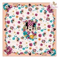 ราคา Kiss me doll ผ้าพันคอ ผ้าคลุมไหล่ Minnie Mouse ลาย Love Minnie ขนาด 100x100 cm. (26515800965)