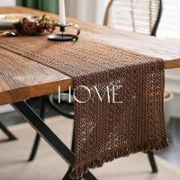 ราคา ผ้าปูโต๊ะลายตาราง ผ้านุ่มลายตาราง จากฝ้ายและลินิน สไตล์ศิลปะ พร้อมแผ่นรองจานและเสื่อคลุมโต๊ะ (44321556939)