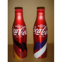 ราคา ขวดอลูมิเนียมโค้ก COCA-COLA COKE Aluminium bottle ของประเทศสิงคโปร์ รุ่น EURO 2016 เซต 2 ขวด (1970445379)